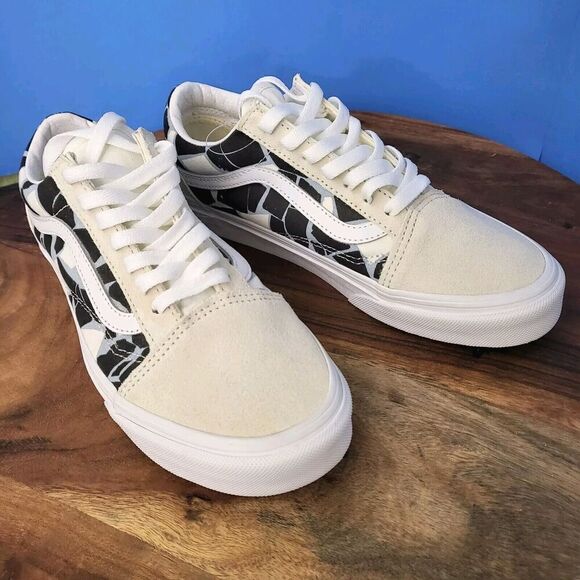 VANS Old Skool Mosaic Checkerboard Suede Canvas Multi White Women's 7 Men's 5.5 - Picture 12 of 12